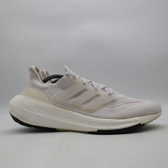 Adidas UltraBoost Light Running Men's Size 11.5 Triple White Sneakers GY9350 - Picture 1 of 9